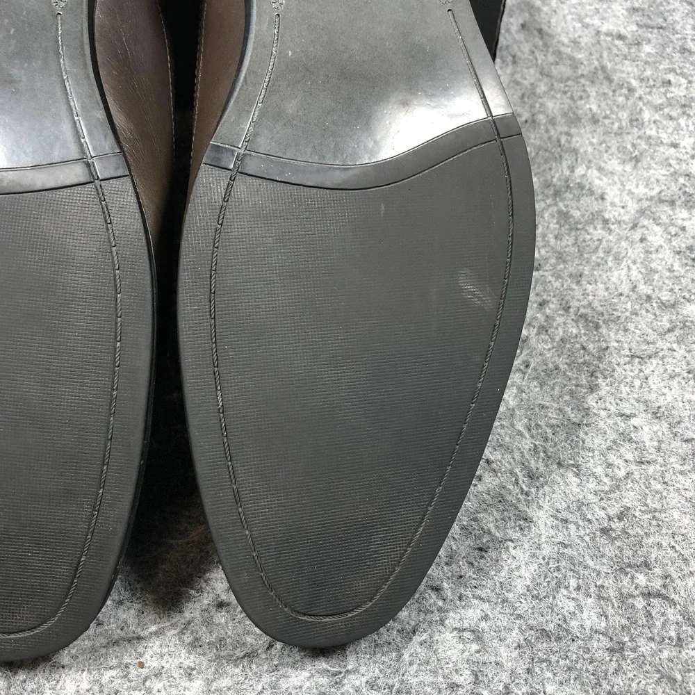 Kenneth Cole Reaction Shoes Mens Size 10.5 Brown Leather Cap Toe Oxford Dress